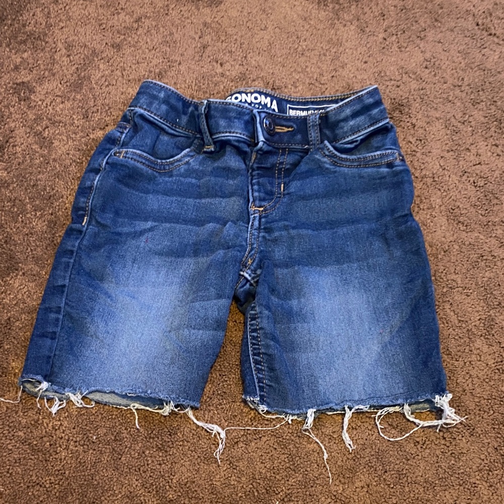 Sonoma Girls Size 6 Bermuda Jean Shorts